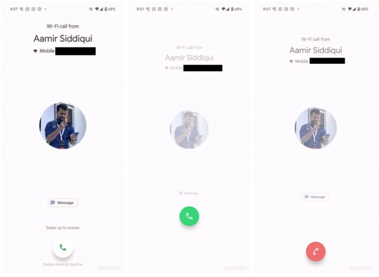 Google тестирует кнопки для приёма и отклонения звонков в приложении Google Phone