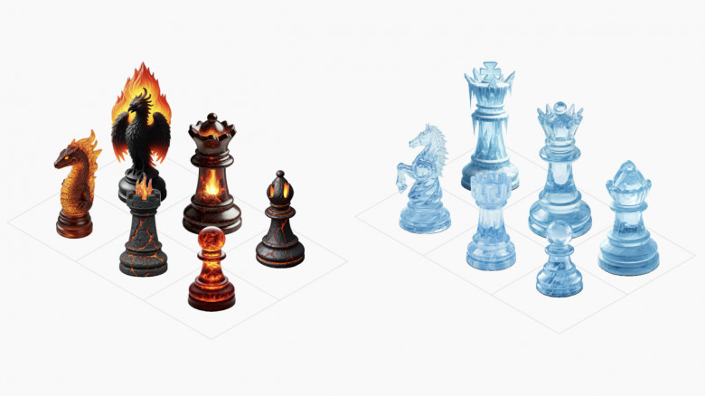 Google Labs запустила GenChess — сервис генерации уникальных шахматных фигур