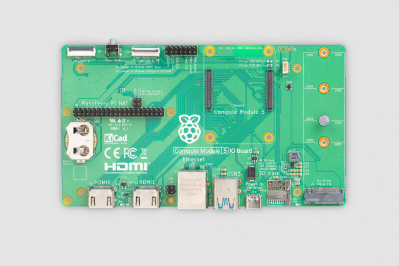 Raspberry Pi представила Compute Module 5 и дополнительные платы для неё